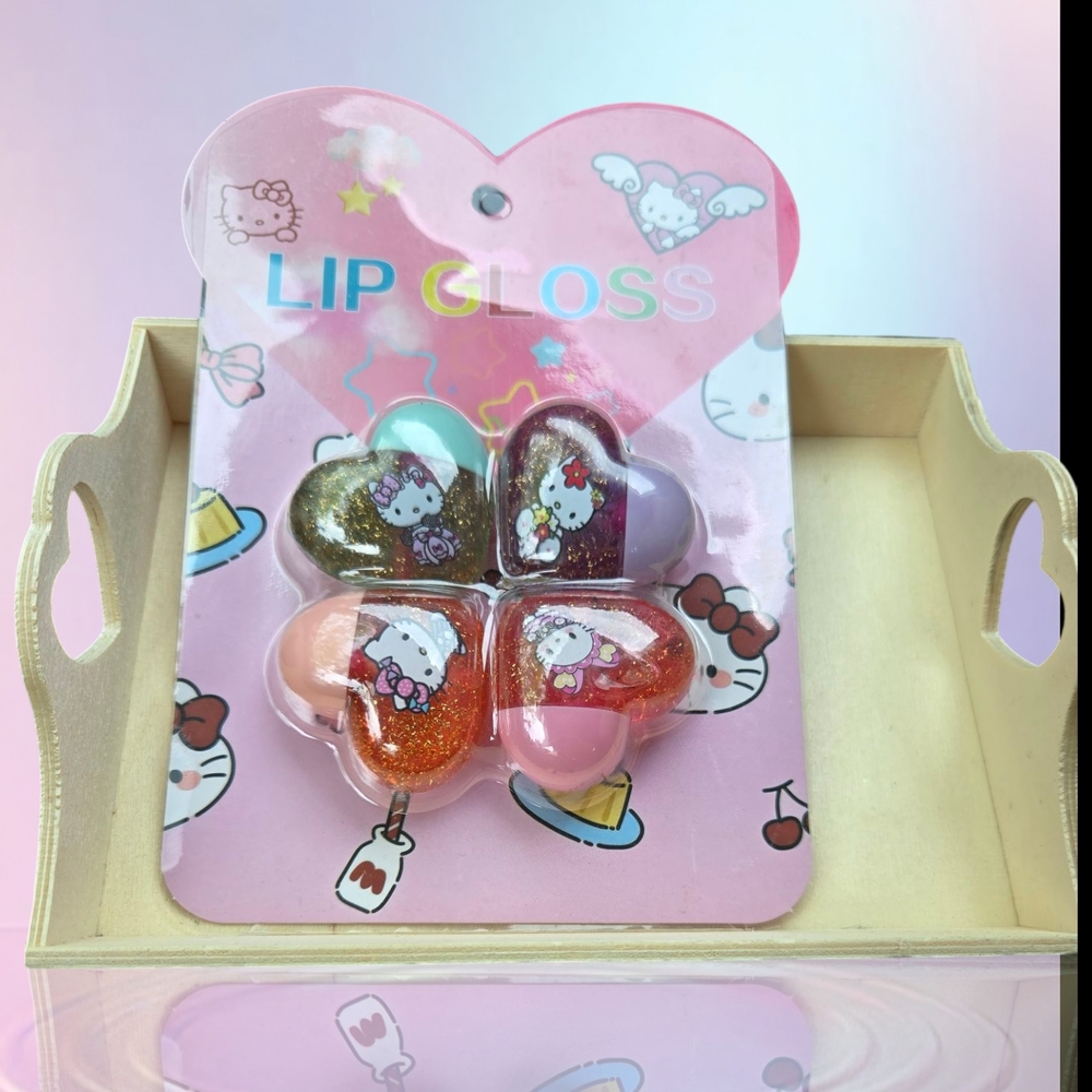 Hello Kitty Heart Lip Gloss Set